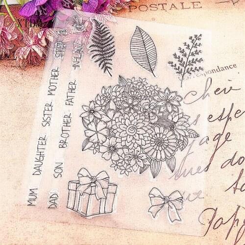 Hot selling gift box clear stamp / silicone seal flower stamp DIY scrapbook album / card production
