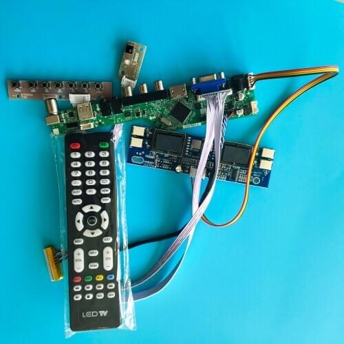 Kit for M190EN03 V1/V3/V0 Monitor 1280x1024 Controller Board Panel 4 lamps 30pin VGA AV Audio Remote LCD TV USB HDMI LED Display