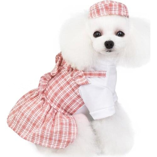 New Luxury Princess Pet Dog Spring Summer Puppy Uniform Skirt Clothing From XS to XL Cute Cheap Puppy Dogs Costume Dress Coat