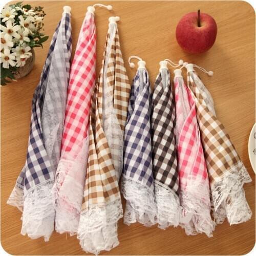Creative Large Lace Food Cover C019 Dustproof Folding Food Dish Cover Anti-Fly Table Top Table Top