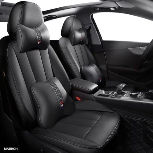MATIKOHI Custom Leather car seat cover For Toyota Corolla PRIUS Prado Land Cruiser RAV4 CROWN Camry Highlander CH-R Alphard
