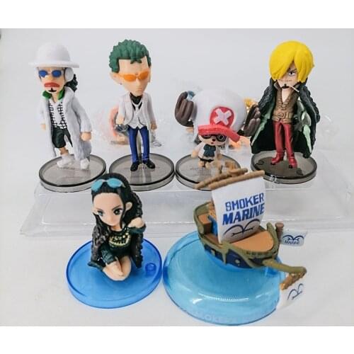 Genuine One Piece WCF Anime Action Figure Sanji Lufy Zoro Sabo Buggy Marco Kaido Shanks Model Toy Table Ornament Collection