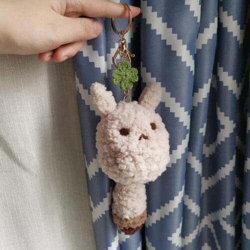 Hot Game Genshin Impact Klee Cosplay Hand Made Cute Plush Doll Keychain Bag Pendant Cartoon Keyrings Birthday Xmas Gifts