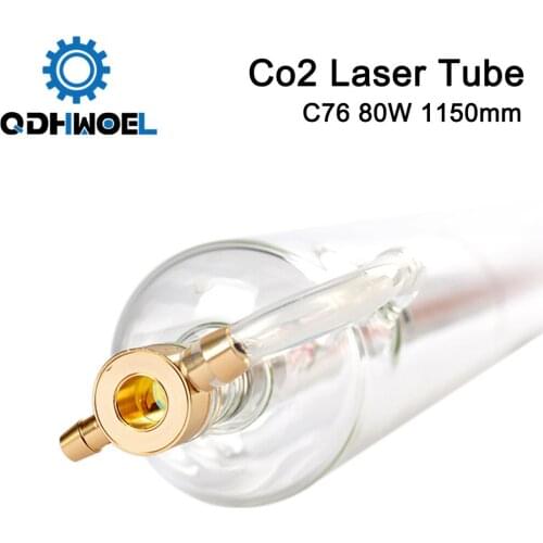 QDHWOEL SPT C80 1150MM 80W Co2 Laser Tube for CO2 Laser Engraving Cutting Machine