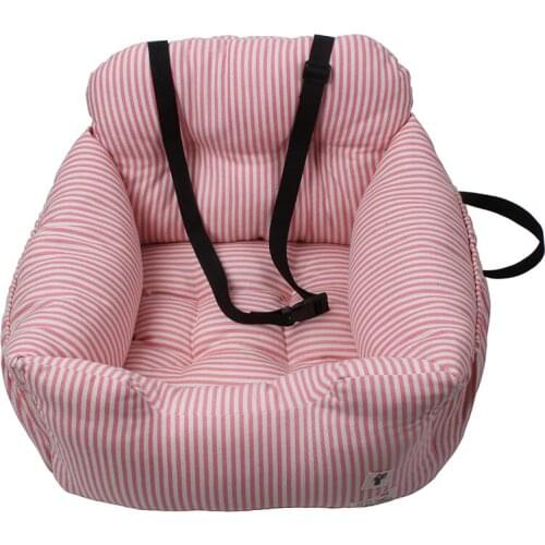 Pet Supplies Chew Resistant Waterproof Oxford Cloth Car Seat Pet Dog Bed With Safety Belt