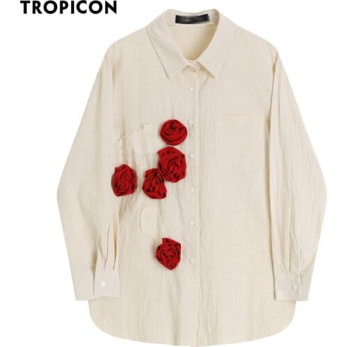 Женские хлопковые рубашки TROPICON China At AliExpress