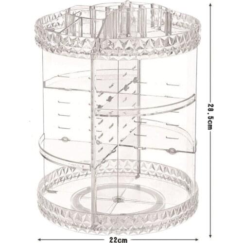 360 Degree Rotating Transparent Large-capacity Cosmetic Display Rack Cosmetic Storage Box Cosmetic Storage Rack