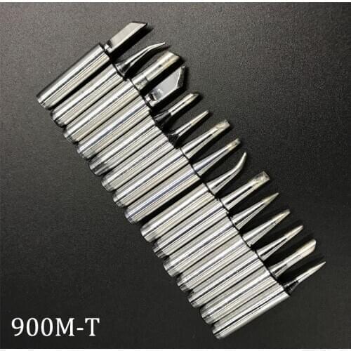 2pcs high quality 900M-T Soldering iron tip 900M-T-I B K 1C 2C 1.6D... for Saike aoyue lucky solder tips 936 852d+ 909D
