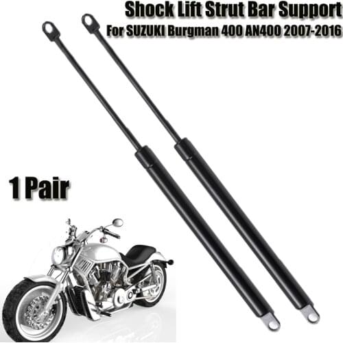 1Pair Motorcycle Scooter Seat Adjuster Shock Lift Strut Bar Props Rod Support Arm Gas For SUZUKI Burgman 400 AN400 2007-2016