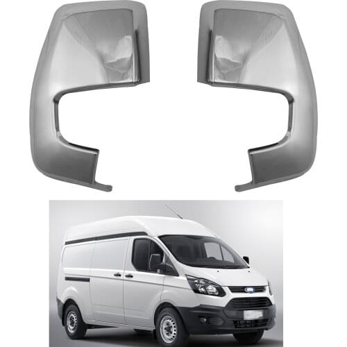 2pcs ABS Chrome Car Side Door Rear View Mirror Cover For Ford Transit Tourneo 2015-2018 exterior trim Accessorie