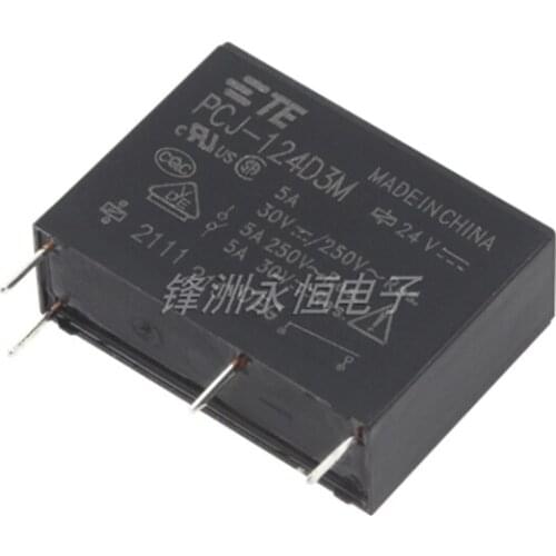 20PCS/Lot Power Relays PCJ-105D3M 112D3M 124D3M 5A 4PIN A Group Of Normally Open