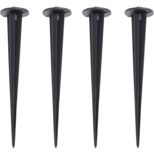 4pcs Practical Ground Spike Lawn Lamp Ground Stakes Useful Landscape Lights Ground Spike for Garden Outdoor Patio Yard with