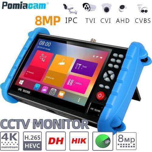6pcs IPC-XATC 7 Inch 5 In 1 HD H.265 4K IP CCTV Tester Monitor 8MP 5MP 1080P AHD CVI TVI Analog CVBS Camera Tester