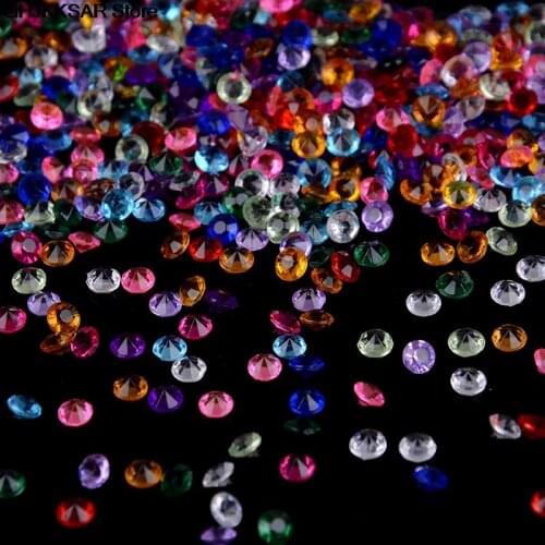 1000pcs DIY Diamond Nail Phone Case Table Confetti Gold Crystal Events Party Accessories Holiday DIY Decorations Garden Stones