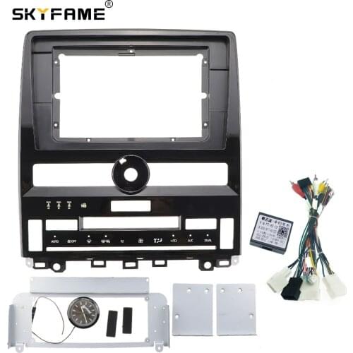 SKYFAME Car Radio Fascia Frame cable canbus For TOYOTA AVALON 2019 Stereo Android Dashboard Kit Face Plate Frame fascia