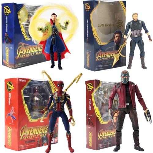 Infinity War Doctor Strange Captain America Iron Lord Action Figure Avengers Collectible Model Toys