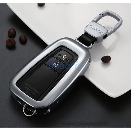 For Toyota C-HR CHR C HR 2016 2017 2018 Silver Golden Gray Color Key Chains Case Ring Cover Chrome Car Styling Accessories