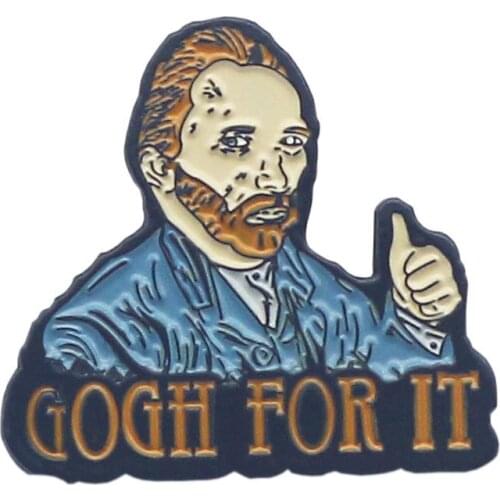 Artist Van Gogh Enamel Pins Collect Creativity Metal Cartoon Brooch Backpack Hat Bag Collar Lapel Badges Fashion Jewelry Gifts