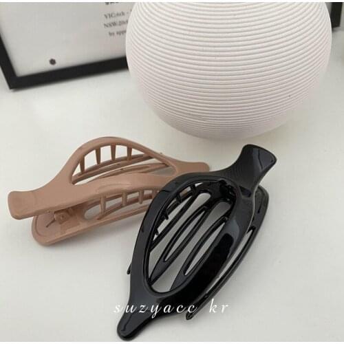 European and American Style Acrylic Gripping Clip Headgear Fashion Simple Temperament Back Head Hairpin Female Summer Plate Hair