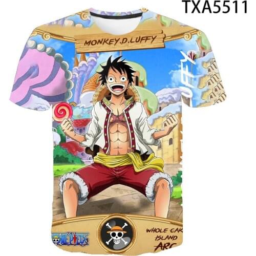 Anime One Piece Men Women Children New 3D T shirt Casual Streetwear Boy Girl Kids Printed T-shirt Fashion Cool Tops Tee