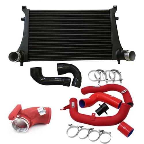 Intercooler+Charge Pipe Kit FOR A3/S3 / Golf 7 GT I/R MK7 golf 7 EA888 TT TTS Seat leon Octavia 1.8TSI 2.0TSI 65mm thick tank