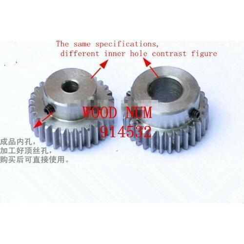 Mod 1 M=1 CNC Spur Gear pinion 25T 25Teeth Right Teeth positive gear 45# steel gear rack transmission RC
