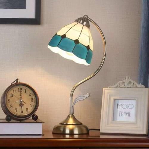 Desk Lamp Table Lamp Bedroom Living Room Bedside Desk Light Table Decoration Lighting Glass Shade