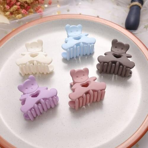New Multiple Models Cute Sweet Love Bear Candy Color Clip Hairpin Barrettes for Women Girl Accessories Headwear Hair Claw