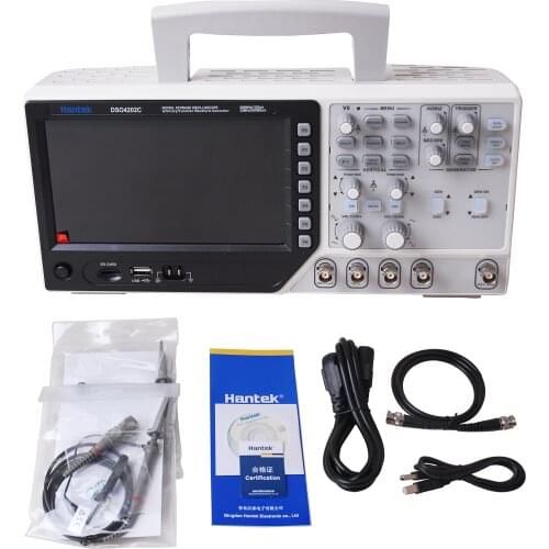 Hantek DSO4202C 2 Channel Digital Oscilloscope 1 Channel Arbitrary/Function Waveform Generator 200MHz 40K 1GS/s