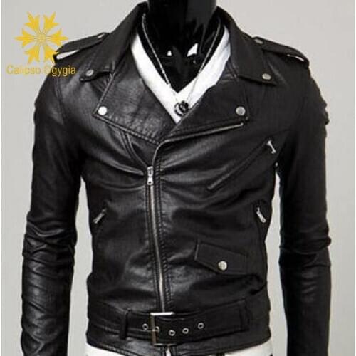 Autumn jacket men leather jacket collar mens leather motorcycle leather Biker winter jacket men leather jacket & Suede men