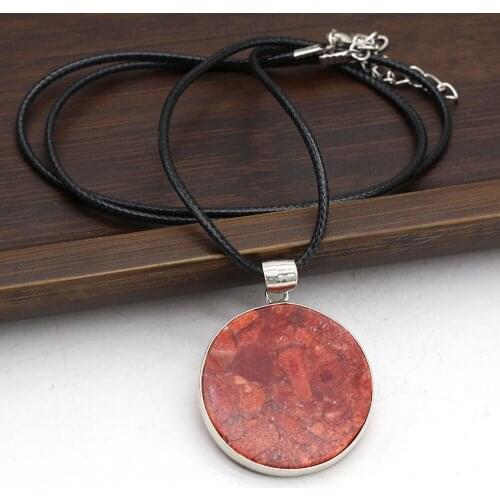 New Natural Coral Turquoises Beads Chain Chokers Necklace for Women Coral Beaded Necklace in Length 45cm