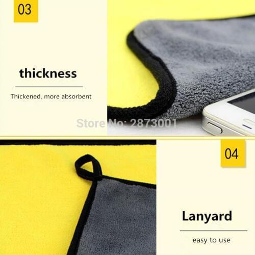 Microfiber Car Wash Towel Car Cleaning Cloth FOR volkswagen polo 6r bmw 1 series audi a5 bmw f20 e61 vw golf 4 honda civic