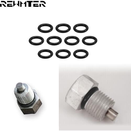 Motorcycle 10PC Rubber Twin Cam Oil Drain Plug O Ring Oil Sealing Gasket Automobile Sealing Funnel Cover 11105 O-Ring For Harley