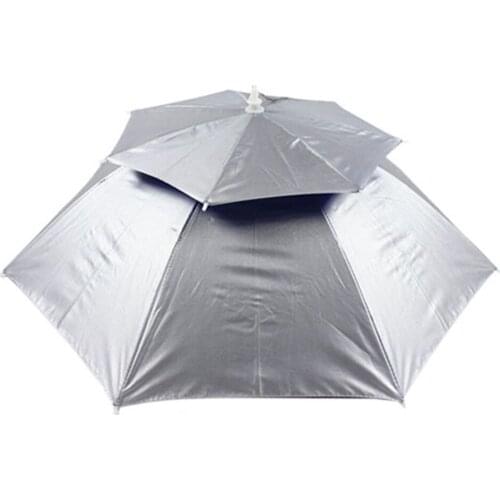 Portable Umbrella Hat Foldable Outdoor Pesca Sun Shade Waterproof Camping Fishing Headwear Cap Beach Sunscreen Shade Head Hats