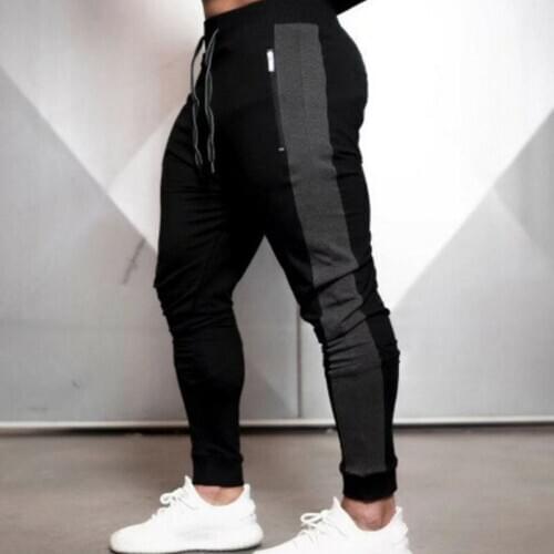 Sports Leisure Trousers Mens Running Training Color Matching Footwear Basketball Fitness Clothing Sportswear Wear Training Suit