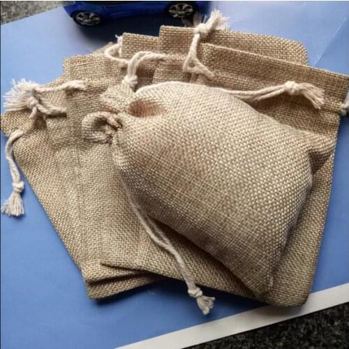 2019 High Quality Lowest Price New Fashion Burlap Bag Drawstring Gift Bags Wedding Candy Bags Jewelry Packaging Bags Wholesale