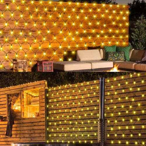 6*4M 3*2M 1.5*1.5M Xmas LED Net String Light Outdoor Waterproof Fairy Lamp for Wedding Christmas New Year Curtain Garland Decor