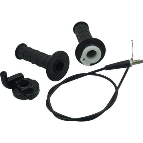 Universal 7/8" 22mm Accelerator Throttle Handle Grip and Cable Set 50cc 90cc 110cc 125cc Motorcycle Accessories