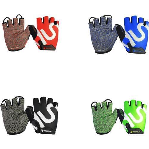 Cycling Gloves Gel Bicycle Bike Racing Sport Road Mountain Half Finger Breathable Fitness Mitten for BOODUN