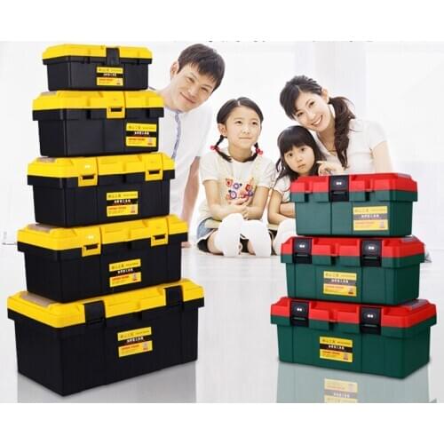 High quality plastic hardware The toolkit Household maintenance multi-function large On-board bin shipping free