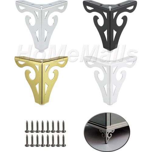 1/4 Piece of Hollow Modern Furniture Sofa Leg Style Table Leg Coffee Table Cabinet TV Stool Furniture Leg with Mounting Screws