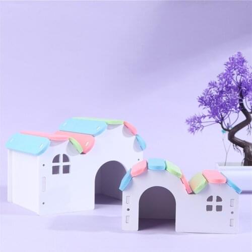 1 pc Hamster Nest Hamster Toy Hamsters Nest Cage Pet Castle Climb Toys Small Pet House Mini Pet Nest Double Top Sleeping Nest