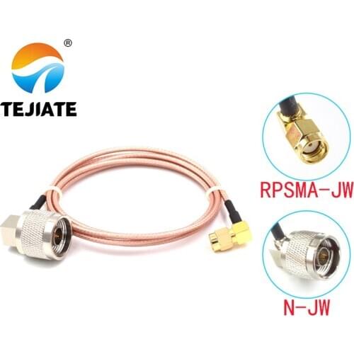 1PCS TEJIATE Adapter Cable RPSMA To BNC Type RPSMA-JW Convert N-JW 8-90CM 1M 1.5M 2M Length Connector RG316 Wire