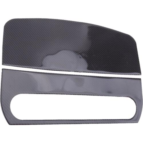 2pcs/set Carbon Fiber Co-pilot Dashboard Handle Grab Bar Cover Decor Accessories fit for Jeep Wrangler JK 2007 2008 2009 2010