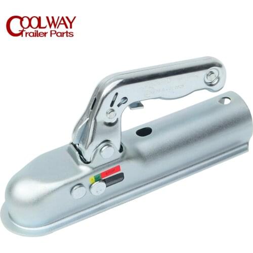 Emark Approval EU Style Trailer Coupler For 50 MM Hitch Ball Round Channel RV Parts Car Camper Accessories Caravan Components