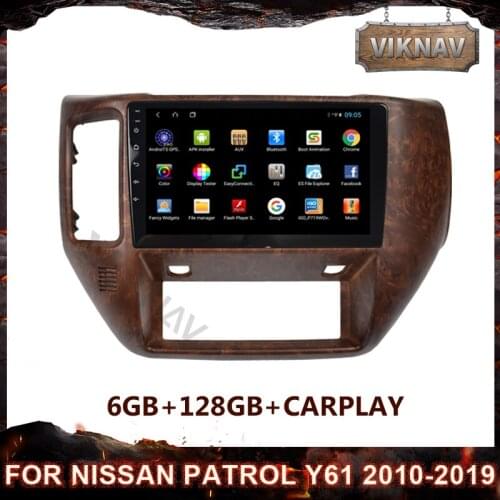 128G Double din Android car Radio multimedia player for NISSAN PATROL Y61 2010-2019 stereo GPS Navigation vertical Head Unit