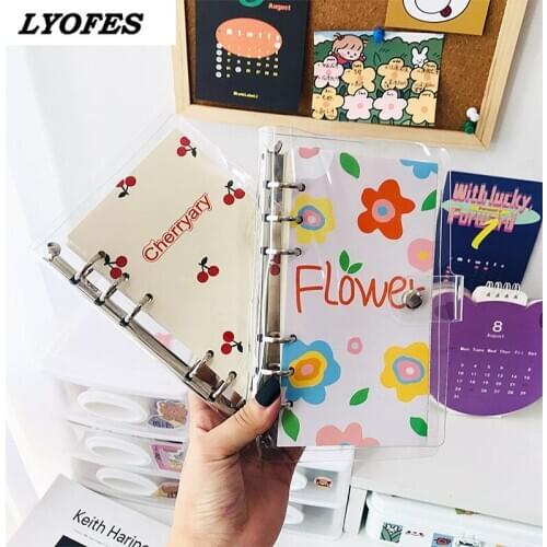 Kawaii Notebook Cuaderno Cute Notebooks and Journals Office Supplies Sketchbook Budget Book School Supplies 6 Ring Binder Diary