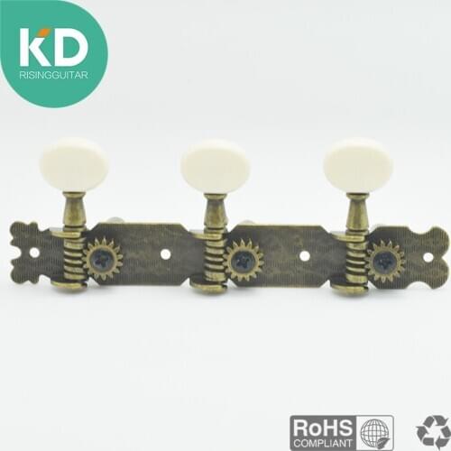 2 PCs per set Antique Bronze Classical Guitar Tuning Pegs Machine Heads Oval Button