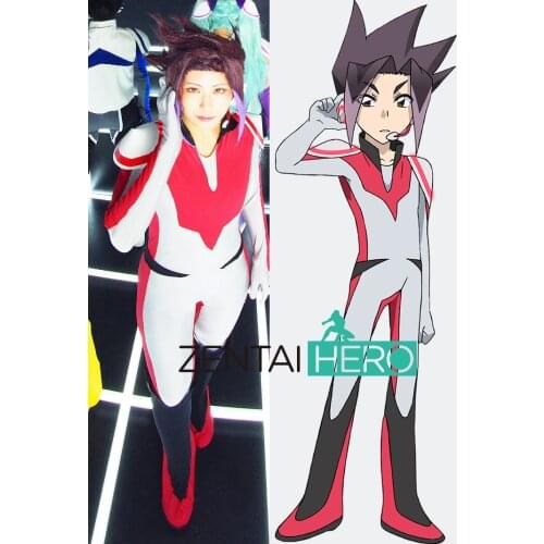 Custom Made THE ANIMATION SHINKALION Superhero Cosplay Costume Oga Akita Zentai Bodysuit Halloween Suit