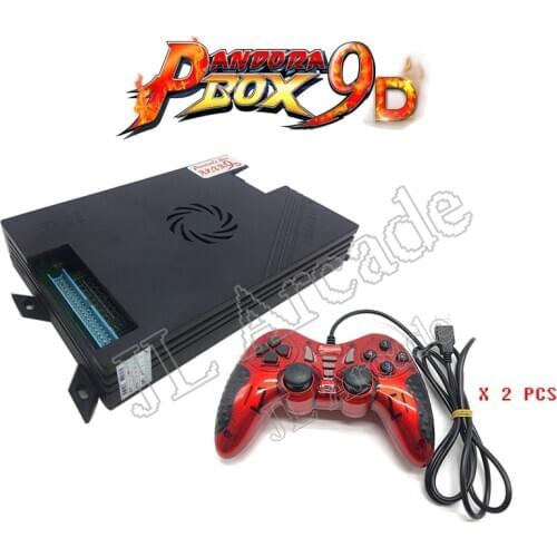 Pandoras Box 9d with Dual Gamepad Set 2500 in 1 Arcade Video Game, Support 3d Iron fist live-action pacman